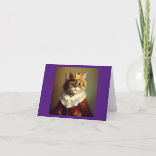 Cat Renaissance King Card