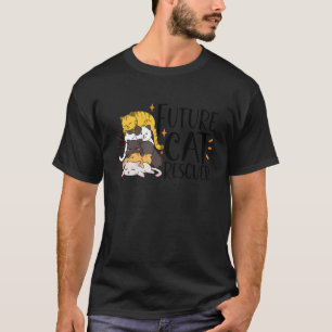CAT RESCUE ANIMAL RIGHTS RESCUE CAT ADOPTION_4 T-Shirt