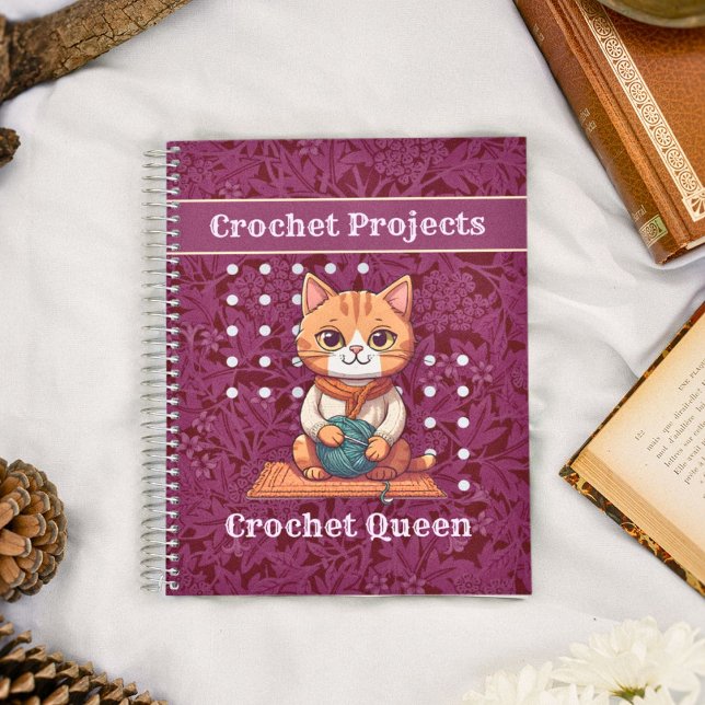 Cat Retirement Gifts for Crocheter Mum Grandma Notebook (Cat Retirement Gifts for Crocheter Mom Grandma)