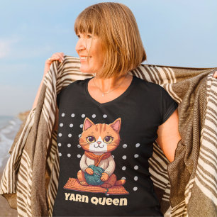 Cat Retirement Gifts for Crocheter Mum Grandma T-Shirt