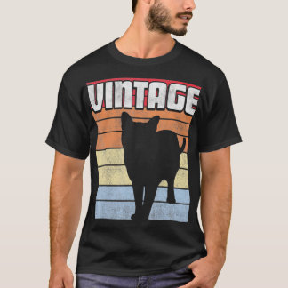 Cat  Retro Style Vintage Men Women Kids 80s 70s Gi T-Shirt