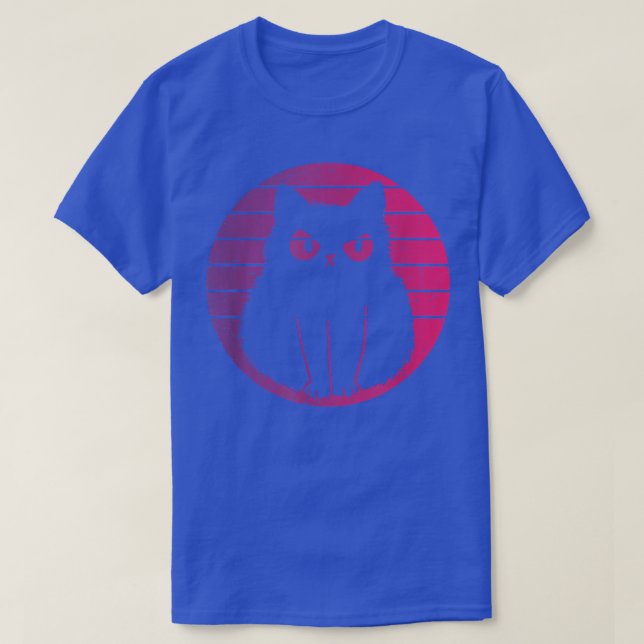 Cat Retro Style Vintage  T-Shirt (Design Front)