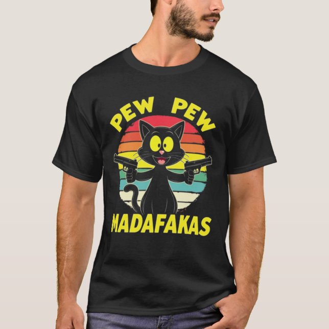 Cat Retro T-Shirt (Front)
