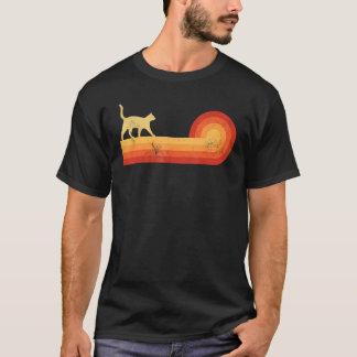 Cat Retro Vintage 60s 70s Sunset Kitty Kitten Anim T-Shirt