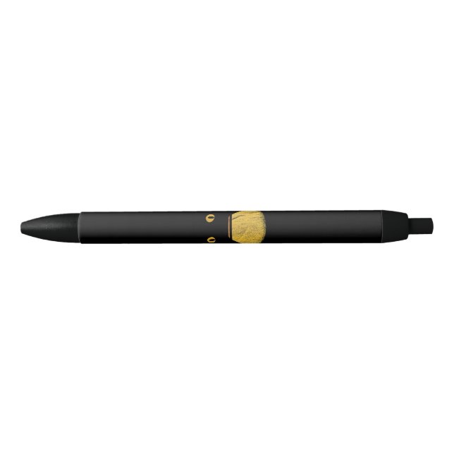 Cat Retro Vintage Black Ink Pen (Front)