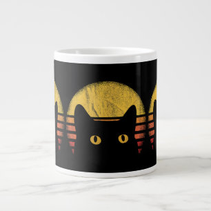 Cat Retro Vintage Large Coffee Mug