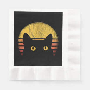 Cat Retro Vintage Napkin