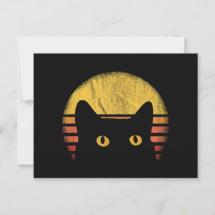 Cat Retro Vintage Postcard