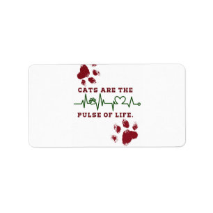 Cat Return Address Label