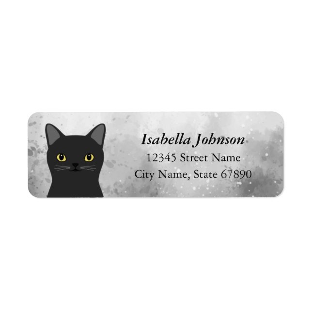 Cat Return Address Labels (Front)