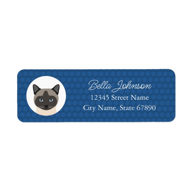Cat Return Address Labels (Front)