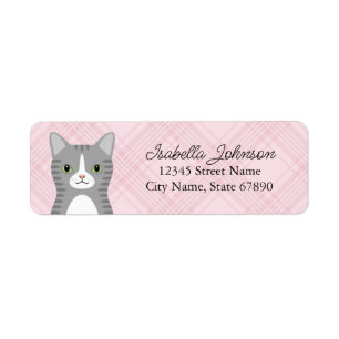 Cat Return Address Labels