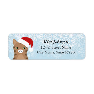 Cat Return Address Labels
