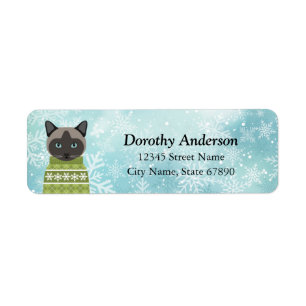 Cat Return Address Labels