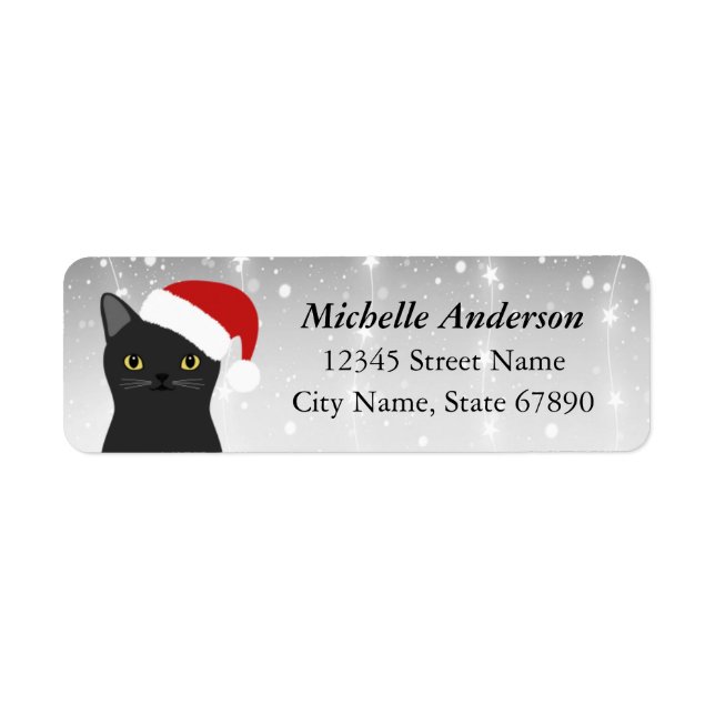 Cat Return Address Labels (Front)
