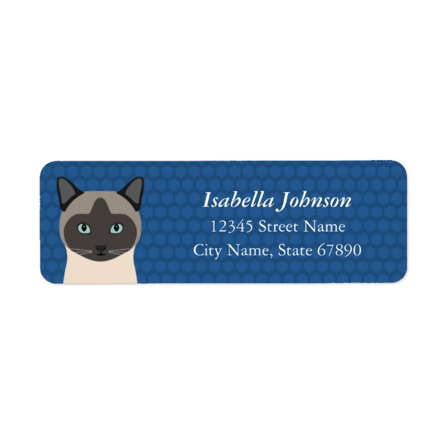 Cat Return Address Labels (Front)