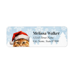 Cat Return Address Labels