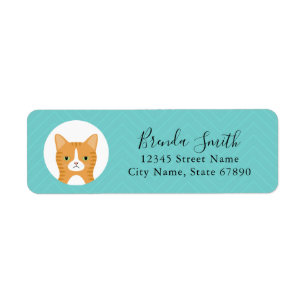 Cat Return Address Labels