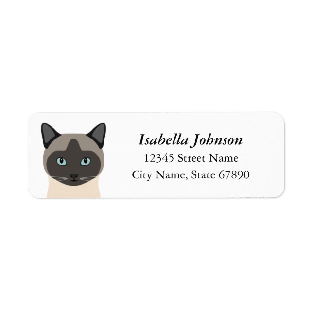 Cat Return Address Labels (Front)