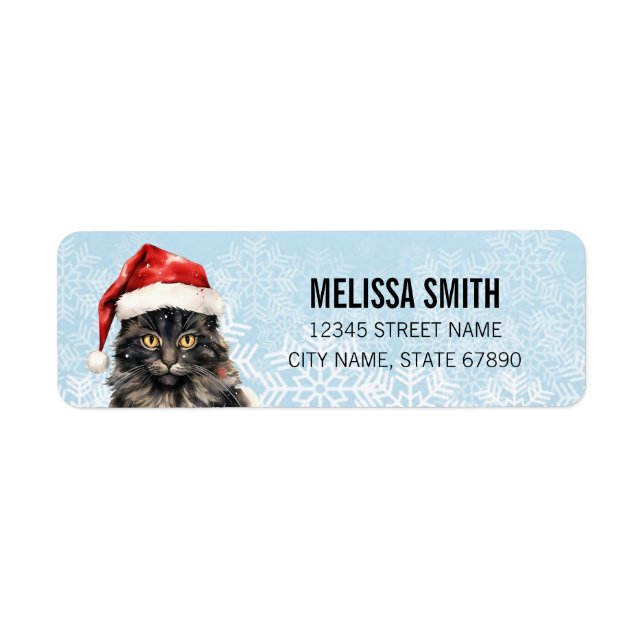 Cat Return Address Labels (Front)