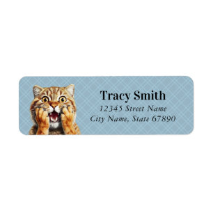 Cat Return Address Labels