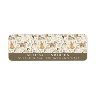 Cat Return Address Labels