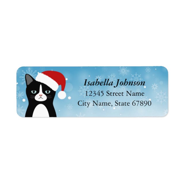 Cat Return Address Labels (Front)