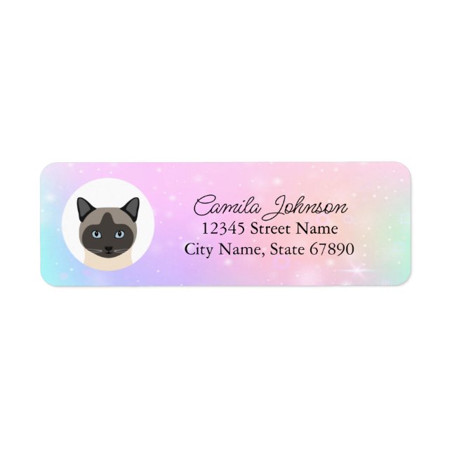 Cat Return Address Labels (Front)