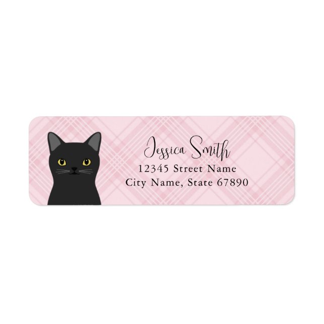 Cat Return Address Labels (Front)