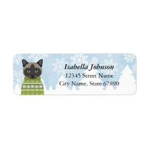 Cat Return Address Labels