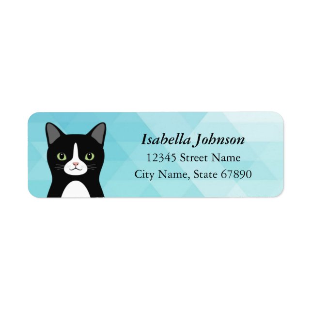 Cat Return Address Labels (Front)