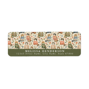 Cat Return Address Labels