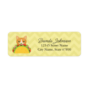 Cat Return Address Labels