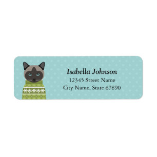 Cat Return Address Labels