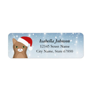 Cat Return Address Labels