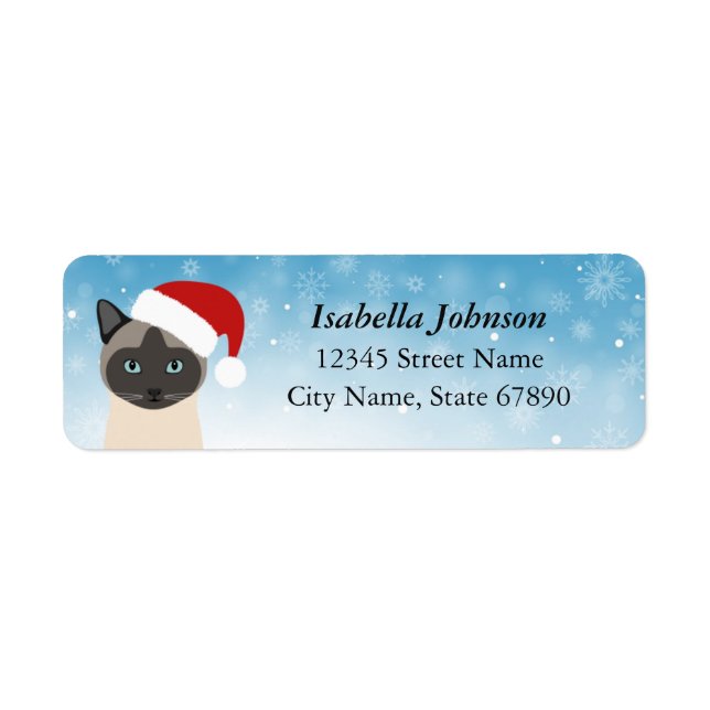 Cat Return Address Labels (Front)