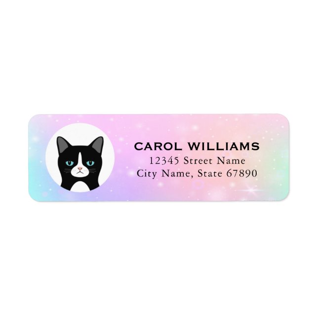 Cat Return Address Labels (Front)