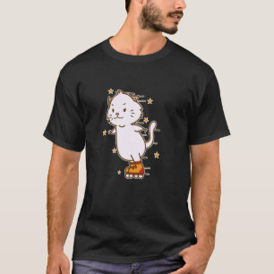 Cat riding Inline Skates T-Shirt