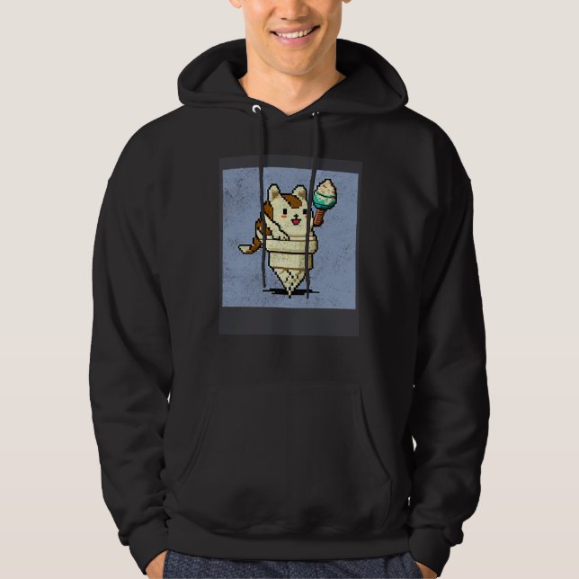 Cat Robot Ice Cream Hoodie (Front)