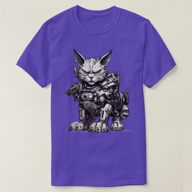Cat Roboter 2 T-Shirt (Design Front)