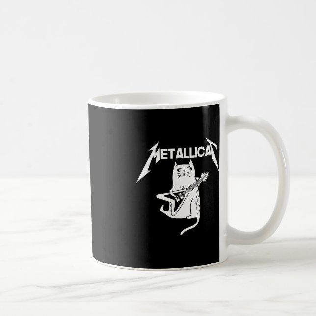 Cat Rock Band Guitar Fun Christmas Gift Coffee Mug (Right)