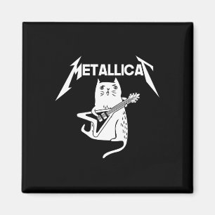 Cat Rock Band Guitar Fun Christmas Gift Magnet