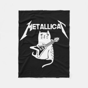 Cat Rock Bynd Guitar Fun Christmas Gift Fleece Blanket