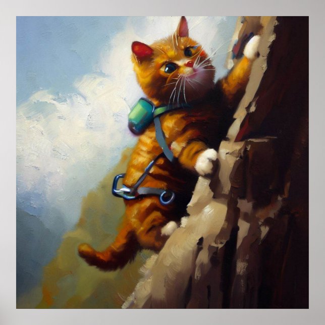Cat Rock Climbing Poster (Front)