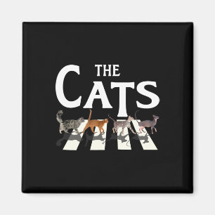 Cat Rock Music Funny Cat Lover Gifts For Men Magnet