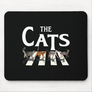 Cat Rock Music Funny Cat Lover Gifts For Men Mouse Mat