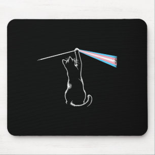 Cat Rock Music Trans Pride Lgbt Transgender Cat Lo Mouse Mat