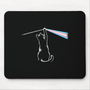 Cat Rock Music Trans Pride Lgbt Transgender Cat Lo Mouse Mat