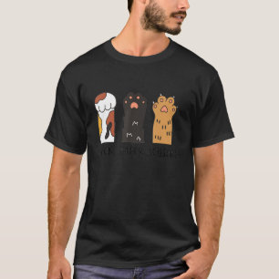 Cat Rock Paper Scissors Cute Cat Paws Kids Toddler T-Shirt