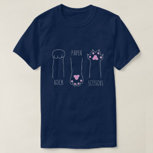 Cat Rock Paper Scissors T-Shirt